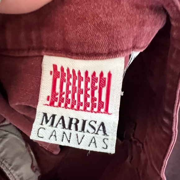 Vintage Marisa canvas maroon jeans - Picture 5 of 5